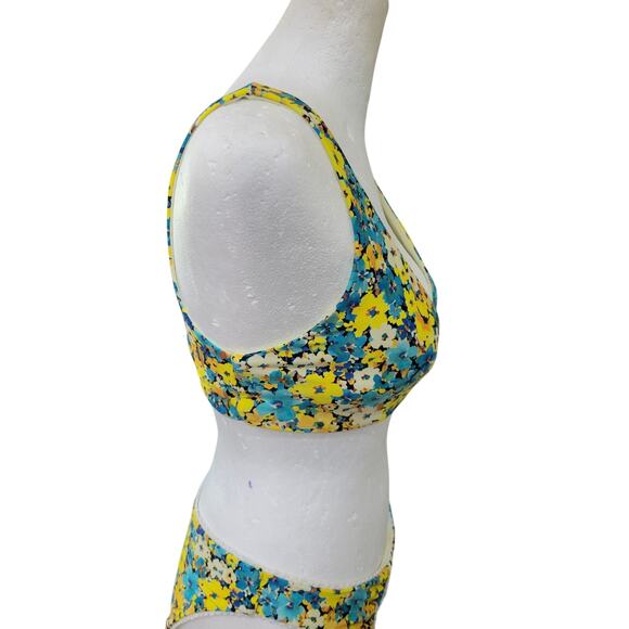 L Space Playa Bikini Swimsuit Women's Size‎ Large Daisy Diamond Two Piece Floral - Picture 12 of 15